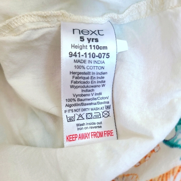 Next Bright Colorful Circus Animal Dress Girls Size 5yrs - Picture 7 of 8